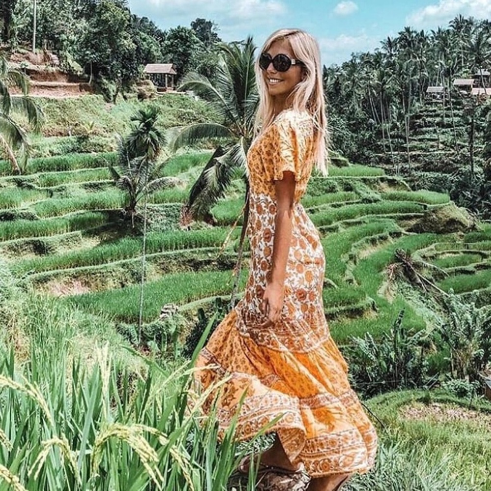 5⭐️ FAV BESTSELLER BOHO CHIC ABIGAIL LONG DRESS - Picture 2 of 7